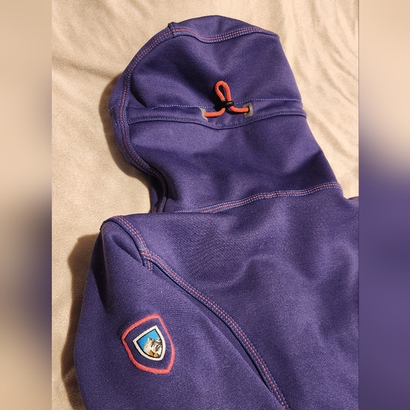 Kuhl Women's Deep Blue and Red Fleece-Lined Full-Zip Hoodie - Sz Small - Picture 6 of 7